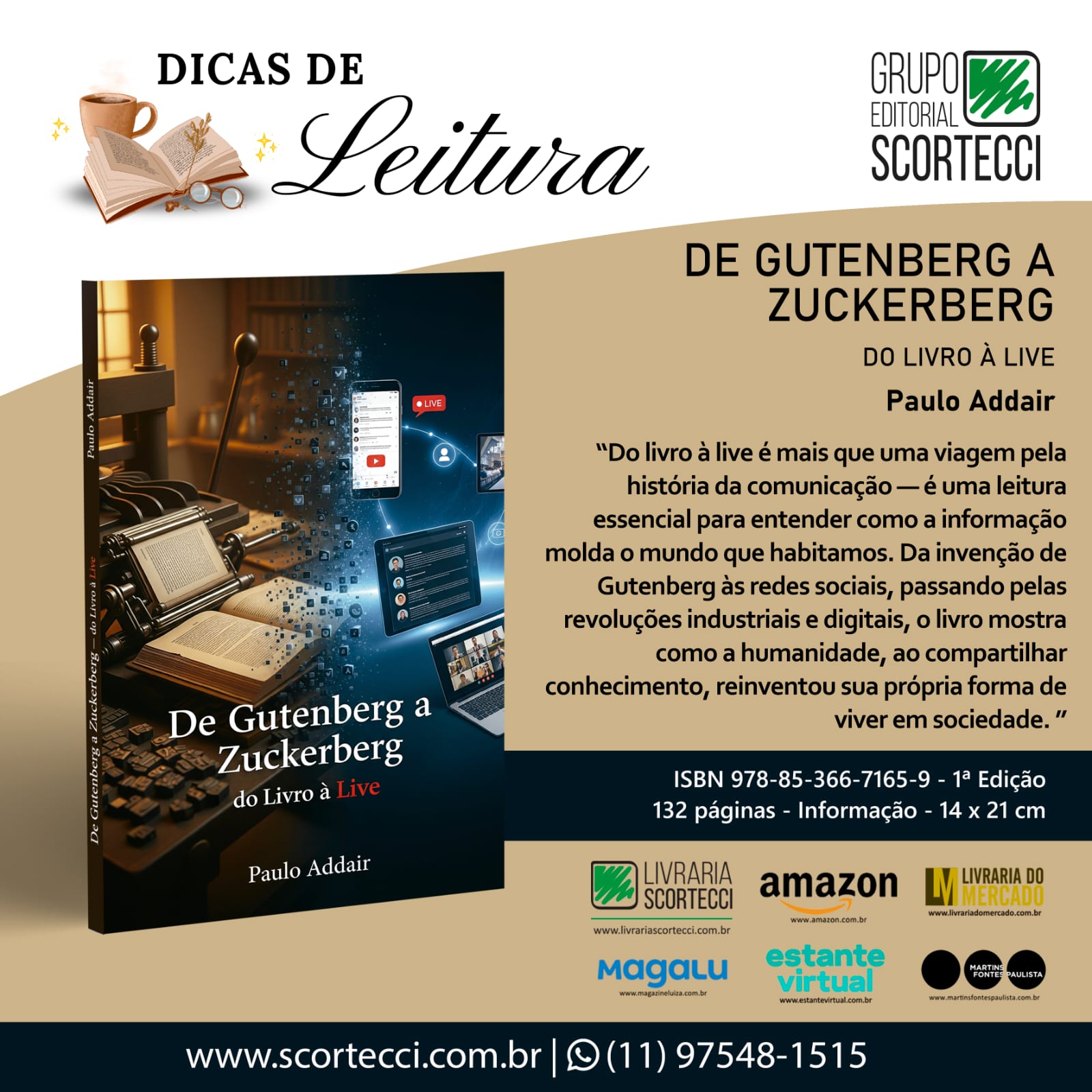 De Gutenberg a Zuckerberg Book Cover